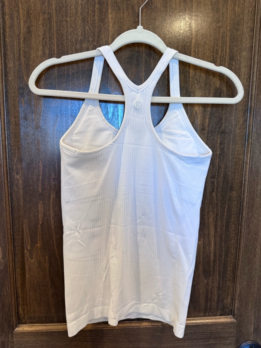 lululemon athletica White Ribbed Racerback Tank - Picture 4 of 5